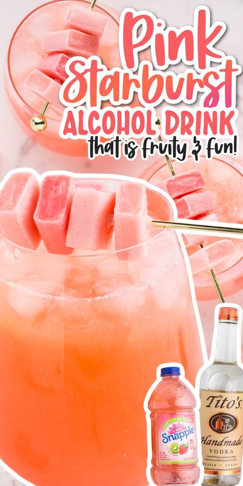 Girly Alcoholic Drinks Easy, Mix Drinks For Parties, Sweet Drink Recipes Alcoholic, Easy Cheap Alcoholic Drinks, Alcoholic Drinks With Titos, Drinks With Candy Alcoholic, Mixed Alcoholic Drinks Easy, Alcoholic Party Drinks For A Crowd, Wine Mixers Recipe