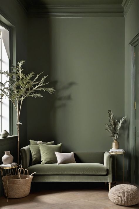 1. DarkSageGreen
2. Drama
3. EnchantingPaintShades
4. 2024Palette Bedroom In Green Color, Green Painted Office Walls, Walk Colour Ideas, Modern Green Interior, Deep Sage Green Paint, Save Green Living Room, Modern Green Interior Design, Dark Sage Walls, Dark Sage Green Walls