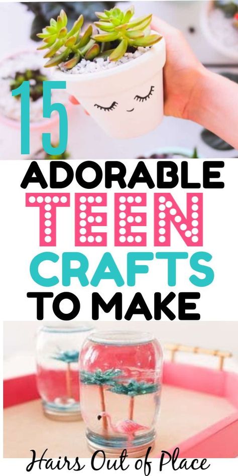 15 fun and easy crafts for teens that are perfect to make with a friend or to decorate your room you'll adore. DIY teenage crafts for girls will be a hit. Crafts For Teenagers, Fun Crafts For Teens, Easy Crafts For Teens, Teen Crafts, Săpunuri Handmade, Diy Crafts For Teens, Easy Craft Ideas, Diy Crafts For Girls, Friend Crafts