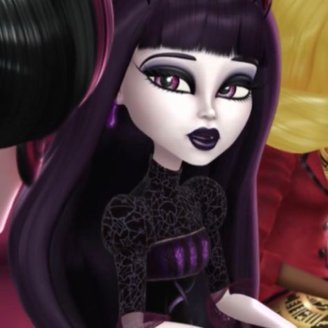 Ellisabat Icons, Dark Draculaura, Elissabat Aesthetic, Elissabat Monster High, Kuromi Icon, Dark Blackpink, Blackpink Black, Monster H, Disney Barbie