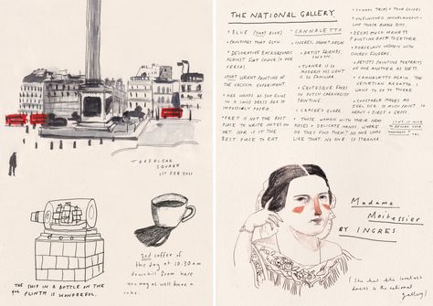 Croquis, Location Drawing, Zine Cover, Lizzy Stewart, Zine Inspiration, Journal Illustration, Menu Design Inspiration, Travel Sketchbook, Comic Layout