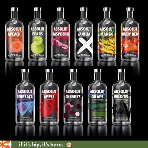 Alcohol Drink Recipes, Vodka Bottle Design, Absolut Mango, Absolut Citron, Absolut Vodka, Alcohol Bottles, Flavored Vodka, Mixed Drinks Recipes, Alcohol Recipes