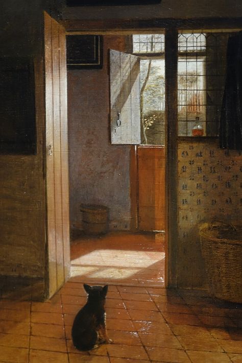 Vermeer’s ‘Little Street’ Discovered! | That's How The Light Gets In Painting Brick Exterior, Vermeer Art, Brick Exteriors, Painting Brick, Vermeer Paintings, Woman Sewing, Architectural Representation, Interior Paintings, Wooden Shutters