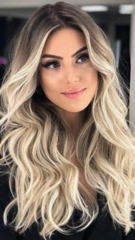 Brown And Blonde Ombre Hair, Brown And Blonde Ombre, Icy Blonde Balayage, Blonde Ombre Hair, Brown And Blonde, Highlight Ideas, Blond Ombre, Blonde Highlight, Runway Model