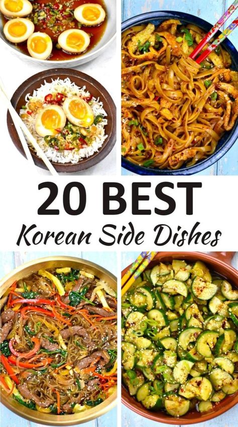 Korean Cuisine, Side Dishes For Asian Chicken, Korean Peanut Side Dish, Korean Bbq Party Ideas, Kbbq Korean Sides, Korean Fried Chicken Side Dishes, Korean Dishes Vegetarian, Korean Bbq Vegetables, Side Dishes For Korean Short Ribs