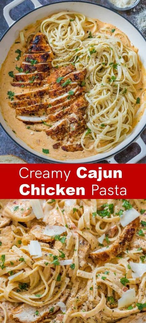 Cajun Pasta Recipe, Cajun Pasta Recipes, Creamy Cajun Pasta, Cajun Chicken Pasta Recipes, Paleo Diet Meal Plan, Resep Pasta, Cajun Chicken Pasta Creamy, Creamy Pasta Sauce, Cajun Pasta