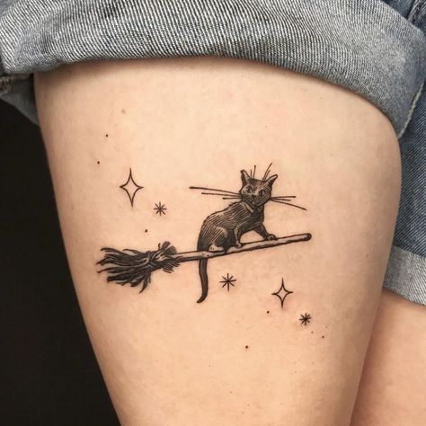 Miniature Tattoos, Cute Halloween Tattoos, See Tattoo, Pumpkin Tattoo, Black Cat Tattoos, Magic Tattoo, Witch Tattoo, Theme Tattoo, 4 Tattoo