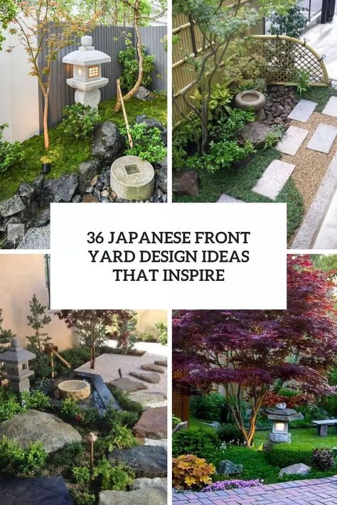 japanese front yard design ideas that inspire cover Japanese Front Yard, Outdoor Zen Garden, Diy Japanese Garden, Front Yard Design Ideas, Japanese Garden Style, Yard Design Ideas, Japanese Garden Plants, Japanese Garden Backyard, Japanese Gardens Design Ideas