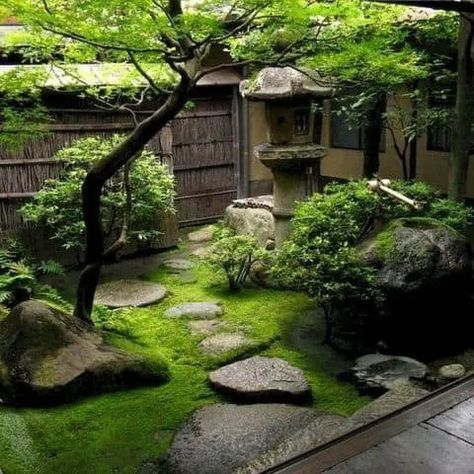 Pacific Northwest Backyard Landscaping, Modern Home Landscape Design, Backyard Japanese Garden, Gard Modern, Japanese Gardens Design Ideas, Japanese Inspired Garden, Diy Garden Landscaping, Small Japanese Garden, Japanese Garden Landscape