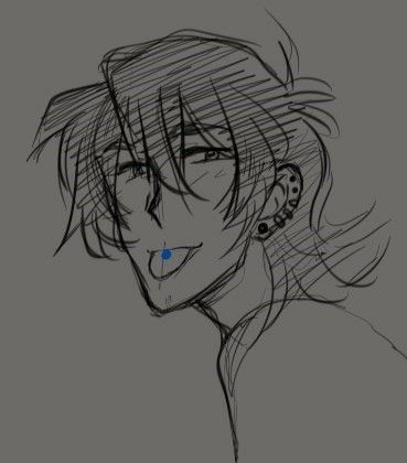 Keith's tongue piercing by artsyfartsywhatnot Anime Tongue Piercing, Tounge Out Drawings, Tongue Sticking Out, How To Draw Tongue, Tongue Art Reference, Tongue Piercing Drawing, Sticking Out Tongue Drawing Reference, Piercing Drawing Reference, Tongue Sticking Out Drawing