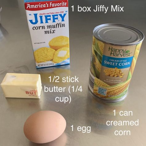 Jiffy And Cream Corn, Jiffy Baked Corn Casserole, Cornbread Made With Cream Corn, Jiffy Cream Corn Cornbread, Jiffy Cornbread Corn Casserole, Jiffy Mix Cornbread Recipes Creamed Corn, Cornbread Creamed Corn Jiffy, Jiffy Cornbread Muffins With Corn, Easy Cornbread With Cream Corn