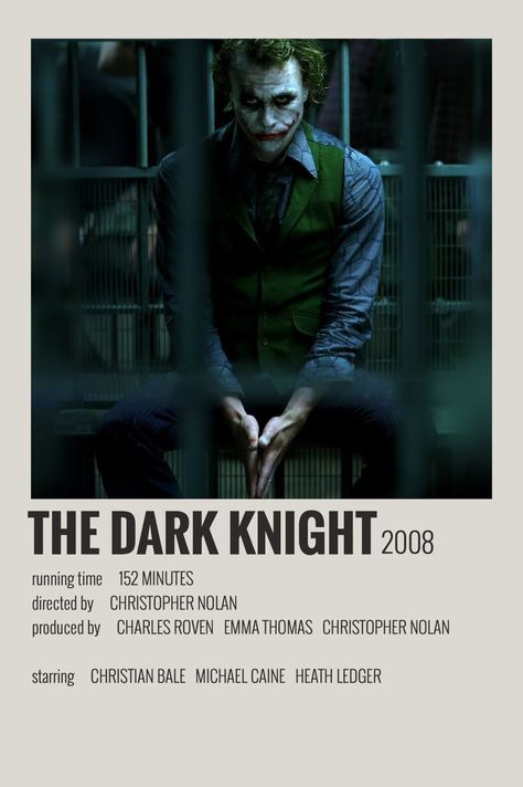 The Dark Knight Poster, Film Polaroid, The Dark Night, Iconic Movie Posters, Movie Card, Film Posters Minimalist, Septième Art, Great Movies To Watch, Film Poster Design