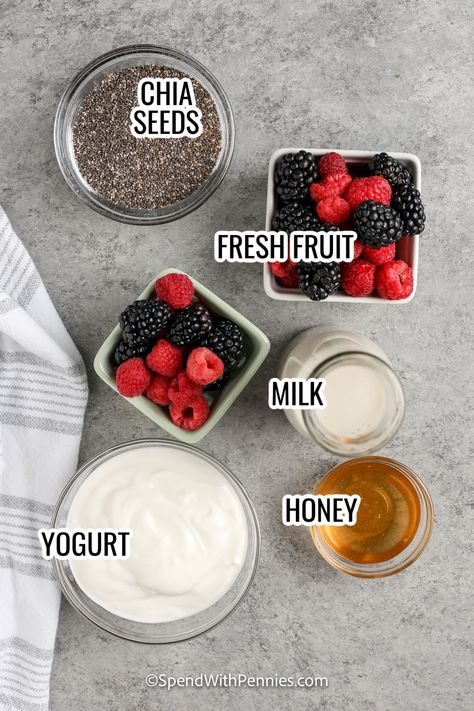 Chia Seed Yogurt, Pudding Recept, Chia Yogurt, Chia Pudding Recipes Healthy, Overnight Chia Pudding, Chia Breakfast, I Lost 100 Pounds, Chia Seed Recipes Pudding, What Is Healthy Food