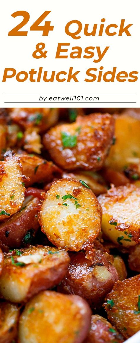 Potluck Side Dish Recipes: 24 Quick and Easy Potluck Side Dishes — Eatwell101 Easy Potluck Side Dishes, Best Potluck Dishes, Easy Potluck Recipes, Party Side Dishes, Gluten Free Recipes Side Dishes, Easy Potluck, Potluck Side Dishes, Cookout Side Dishes, Bbq Side Dishes