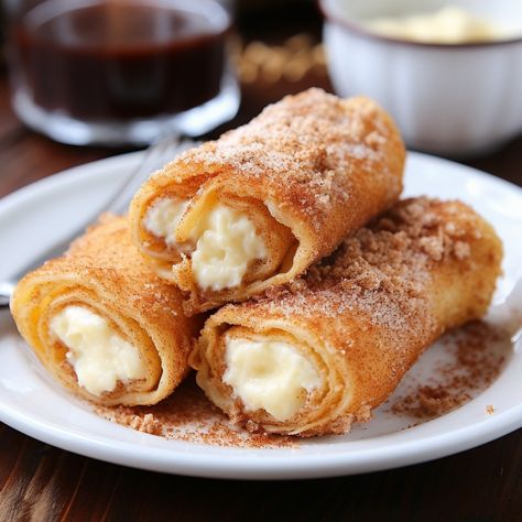 Delicious Keto Crispy Cinnamon Cream Cheese Roll-Ups Blondie Dessert, Cream Cheese Roll Up, Cream Cheese Pastry, Awesome Desserts, Cinnamon Tortillas, Cheese Roll, Cinnamon Cream Cheese, Cream Cheese Rolls, Keto Desert Recipes