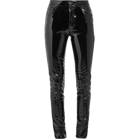 Anthony Vaccarello Vinyl skinny pants (£960) ❤ liked on Polyvore featuring pants, anthony vaccarello, bottoms, black, skinny pants, saggy pants, slouchy trousers, slouchy pants and cuff pants Couture, Saggy Pants, Pantalon Vinyl, Patent Leather Pants, Vinyl Pants, Cuff Pants, Slouch Pants, Slouchy Pants, Oversized Pants