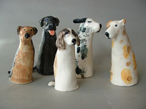 Kids Clay, Pottery Animals, 강아지 그림, Keramik Design, Dog Sculpture, Pottery Classes, Pottery Sculpture, Ceramic Animals, ดินปั้น Polymer Clay