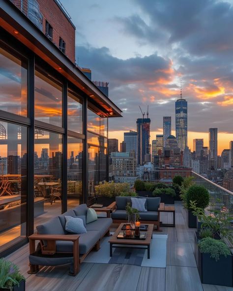 Dream New York City Loft? 🗽 - By: @luxrevive - #modernhomes #modernhome #modernarchitecture #villa #haus #interiorlove #dreamhouse… | Instagram Boston Condo, Apartamento New York, Penthouse Aesthetic, Appartement New York, Nyc Penthouse, New York Penthouse, Dream Life House, Casa Loft, Apartment View