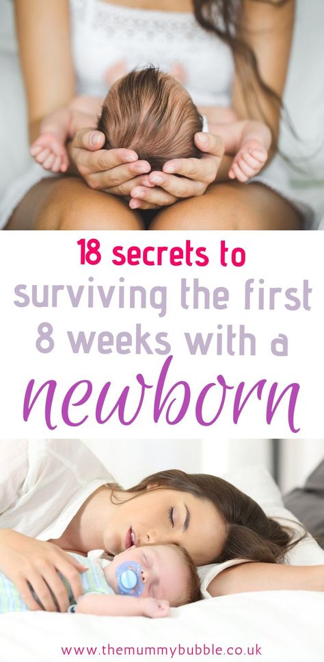 Looking for tips for coping with a newborn baby? Here are 18 ways to survive the first eight weeks with a newborn for new mums. Lots of handy bits of advice to help you survive the early weeks after giving birth to your baby How To Survive First Week With Newborn, New Mum Tips, How To Hold A Newborn, New Borned Baby Girl, Newborn Advice, Newborn Sleep Schedule, Newborn Baby Tips, Newborn Hacks, The Mummy