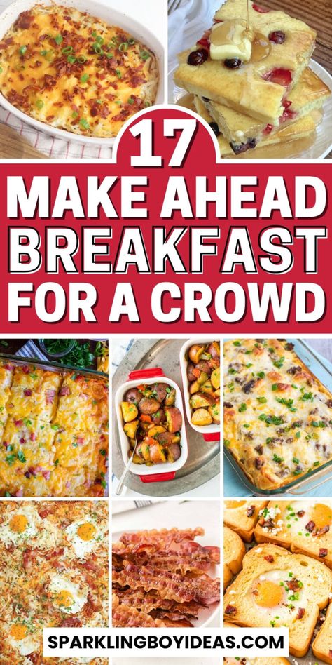 17 Best Breakfast For a Crowd 1 Make Ahead Crockpot Breakfast Casserole, Breakfast For Crowd Easy, Easy Crowd Breakfast, Make Ahead Brunch For A Crowd, Best Breakfast Ideas For A Crowd, Breakfast Ideas For 8 People, Best Breakfast For A Crowd, Quick And Easy Breakfast Ideas For A Crowd, Breakfast Make Ahead Casserole