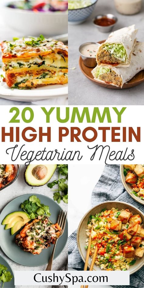 Vegetarian Meals, Protein Vegetarian Meals, High Protein Vegetarian Meals, High Protein Vegetarian, Protein Vegetarian, High Protein Vegetarian Recipes, Vegetarian Meal Plan, Vegetarian Meal Prep, Vegetarian Meal