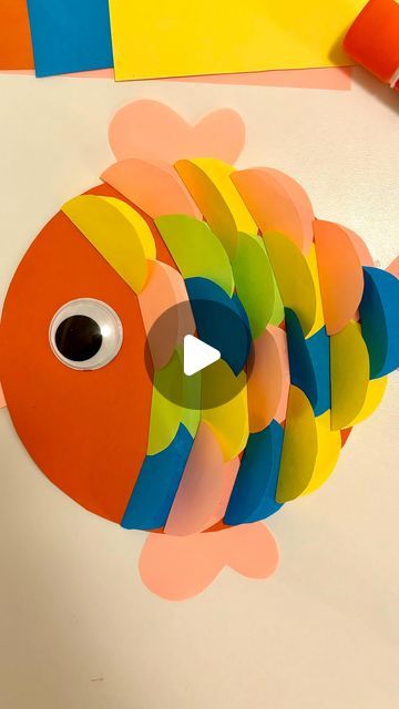 Mel  |  Early Childhood Educator on Instagram: "Fish Craft 🎏🎏  Follow @artsandcrafts4kids for more ideas! 🌟 . . . #sensoryactivities #artsandcrafts #diyartsandcrafts #activitiesforkids #kidsactivities #earlychildhoodeducation #playlearningideas" Art And Craft For Grade 1, Fish Art And Craft For Preschool, Toddler Fish Craft, Fish Crafts For Kids Preschool, Fish Art For Toddlers, Sea Animals Crafts For Preschool, Vbs 2024 Crafts, Arts And Crafts For 3yrs Old, Easy Toddler Craft Ideas