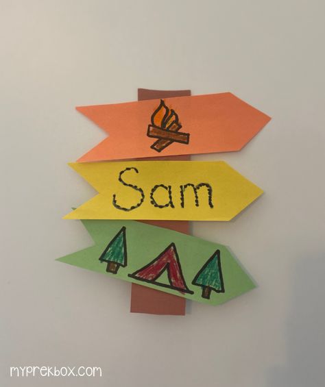 Camping Theme Preschool Crafts, Easy Kids Crafts Summer, Preschool Camping Crafts, Camping Theme Kindergarten, Camping Crafts Preschool, Camping Theme Crafts, Crafts Classroom, Preschool Outdoor Activities, Tent Craft