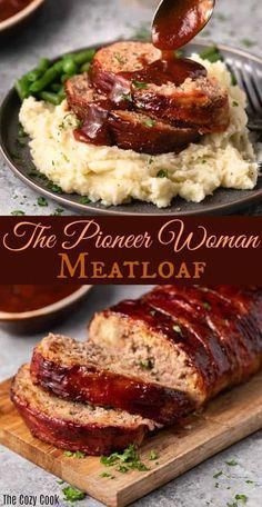 Pioneer Woman Recipes Dinner, Meatloaf Recipes Healthy, Pioneer Woman Meatloaf, Meatloaf Recipes Pioneer Woman, Cozy Cook, Beef Meatloaf, Homemade Meatloaf, How To Cook Meatloaf, Classic Meatloaf Recipe