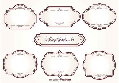 Vintage Labels Printables Free, Vintage Labels Printables, Desain Merek, Labels Printables Free Templates, Printable Label Templates, Molduras Vintage, Etiquette Vintage, Labels Printables Free, Vintage Diy