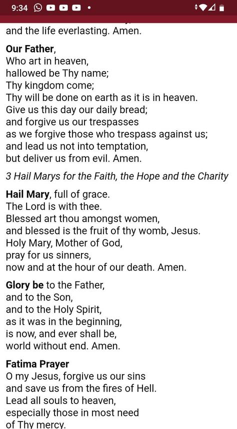 How To Do The Rosary, Hail Mary Prayer Catholic, Catholic Mass Prayers, Rosary Prayer Guide, Comforting Prayers, Angelus Prayer, Praying Rosary, Roman Catholic Prayers, Church Prayers