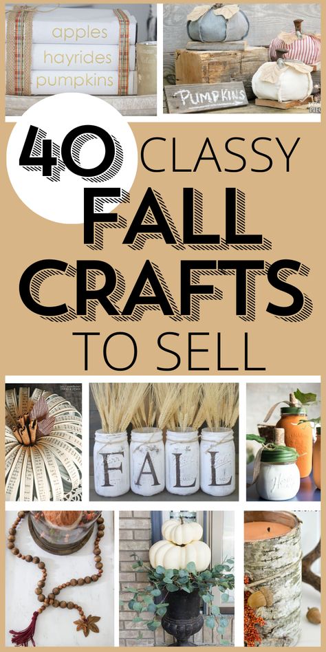 Fall Craft Fair Ideas To Make And Sell, Fall Craft Day Ideas, Rustic Pumpkins Diy, Fall Crafts Ideas For Adults, Fall Bazzar Ideas, Fall Products To Sell, Fall And Winter Crafts To Sell, Natural Crafts To Sell, Fall Craft Booth Ideas