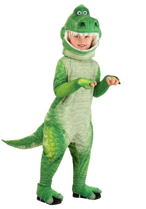 Fantasias Toy Story, Alligator Costume, Pointy Teeth, Rex Costume, Baby Alligator, Dinosaur Dress, Space Ranger, Halloween Express, Disney With A Toddler