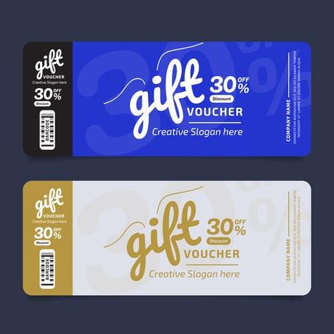 Gift Voucher Premium Design Voucher, Coupon template Golden, Design concept for gift coupon Creative Voucher Design Ideas, Discount Coupon Design Ideas, Coupon Card Design, Food Voucher Design, Gift Card Design Voucher, Vouchers Design, Discount Coupon Design, Voucher Card Design, Gift Card Design Ideas