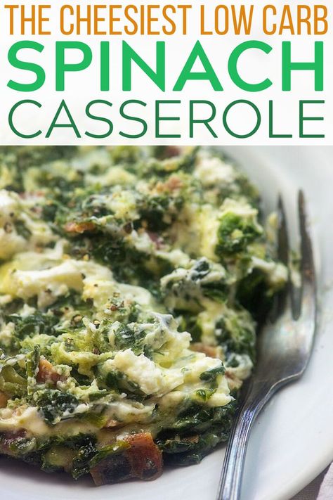 Spinach Casserole Recipes, Low Carb Side Dish, Low Carb Side, Diet Lunch, Casserole Side Dishes, Spinach Casserole, Recipes Cheap, Holiday Dinners, Low Carb Side Dishes