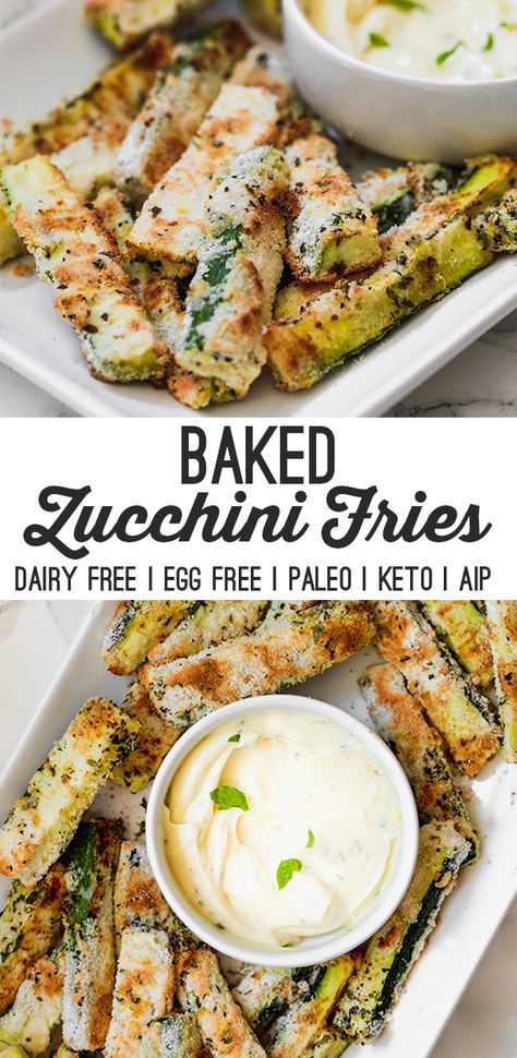 Paleo Zucchini Fries, Keto Dairy Free, Aip Keto, Zucchini Pommes, Low Carb Zucchini Fries, Keto Dairy, Dairy Free Paleo, Paleo Aip, Low Carb Zucchini