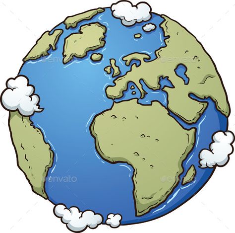 Cartoon earth. Vector clip art illustration with simple gradients. All in a single layer. EPS10 file included. Earth Pictures Drawing, Earth Sketch, Cartoon Earth, Globe Drawing, Earth Vector, Earth Drawings, Sistem Solar, Earth Illustration, Graphics Drawing