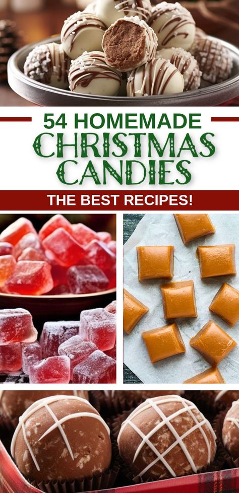 Homemade Candy Recipes, Vintage Christmas Recipes, Healthy Christmas Treats, Holiday Candy Recipes, Easy Christmas Candy Recipes, Christmas Candy Easy, Hard Candy Recipes, Christmas Candy Homemade, Christmas Cookie Recipes Holiday