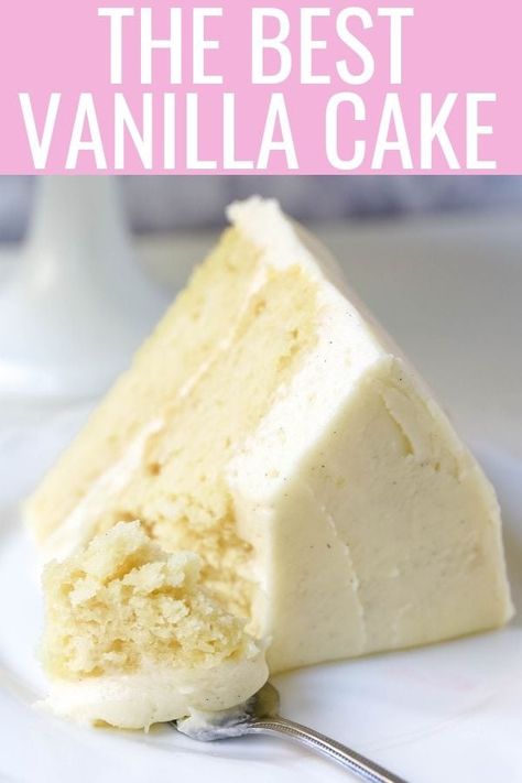 Best Homemade Vanilla Cake, Homemade Vanilla Cake Recipe, The Best Vanilla Cake, Best Vanilla Cake, Vanilla Bean Recipes, Best Vanilla Cake Recipe, Homemade Vanilla Cake, Vanilla Cake Recipe, Baileys Irish Cream