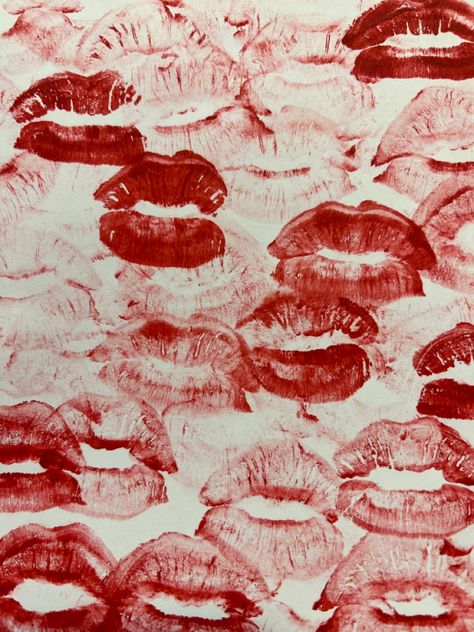 Lipstick Wallpaper, Smeared Lipstick, Footprint Poster, Buddhism Wallpaper, Red Lip Stain, Lips Art Print, Lipstick Mark, Cute Lipstick, Makeup Print