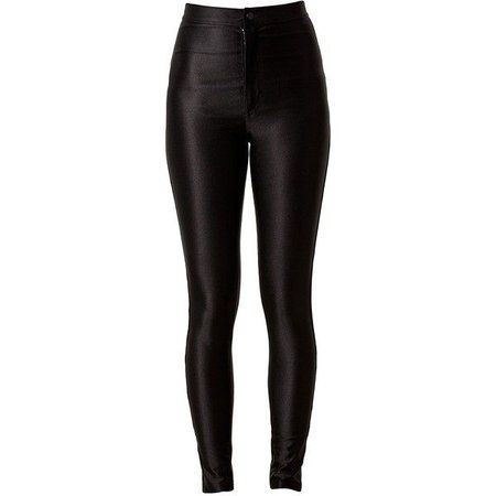 X-Men Apocalypse Outfit | ShopLook High Waisted Black Trousers, Fanny Lyckman, Highwaist Pants, Button Pants, Disco Pants, Shiny Pants, Tall Pants, Black Leather Pants, Trendy Fashion Tops