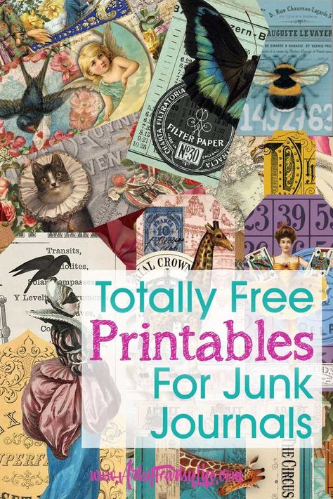 free junk journal printables Free Junk Journal Printables, Free Junk Journal, Journal Printables Free, Junk Journal Printables, Handmade Journals Diy, Printable Collage Sheet, Free Vintage Printables, Diy Journal Books, Planner Free