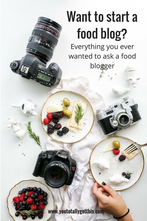 Want to Start a Food Blog - Everything you ever wanted to ask food blogger - You Totally Got This Food Photography Tips, Food Blog Photography, Food Photography Background, Food Instagram, Food Dinner, Dinner Food, Food Illustration, Photo Blog, Instagram Food