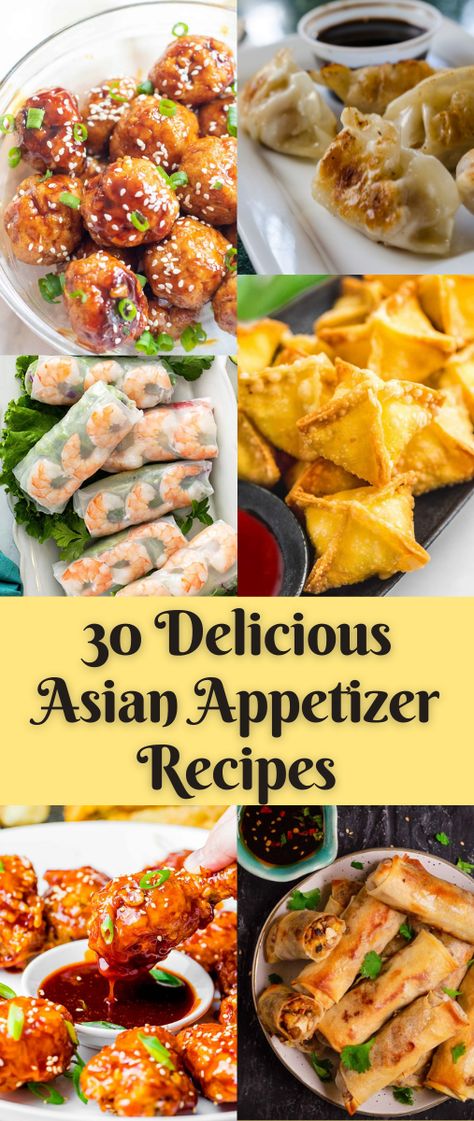 Sushi Appetizers Ideas, Spring Rolls Crab, Thai Food Appetizers, Asian Food Party, Korean Appetizers, Asian Food Appetizers, Wonton Appetizers, Japanese Appetizers, Asain Food