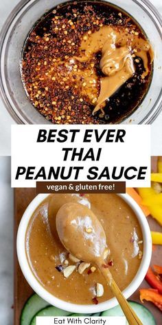 Clean Peanut Sauce, Easy Yummy Meal Prep Ideas, Finger Food Friday, Best Peanut Dipping Sauce, High Protein Peanut Sauce, Easy Peanut Sauce For Noodles, Easy Peanut Satay Sauce, Asian Peanut Sauce Noodles, Homemade Thai Peanut Sauce