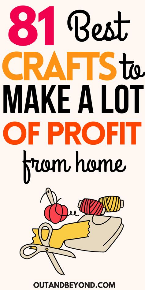 easy ways to make money What To Do To Make Money, High Profit Crafts, Diy Sale Items Ideas, Make To Sell Project Ideas, Craft Ideas To Make Money, Creative Jobs From Home, Home Made Business Ideas, Work Ideas From Home, Crafty Side Hustle Ideas