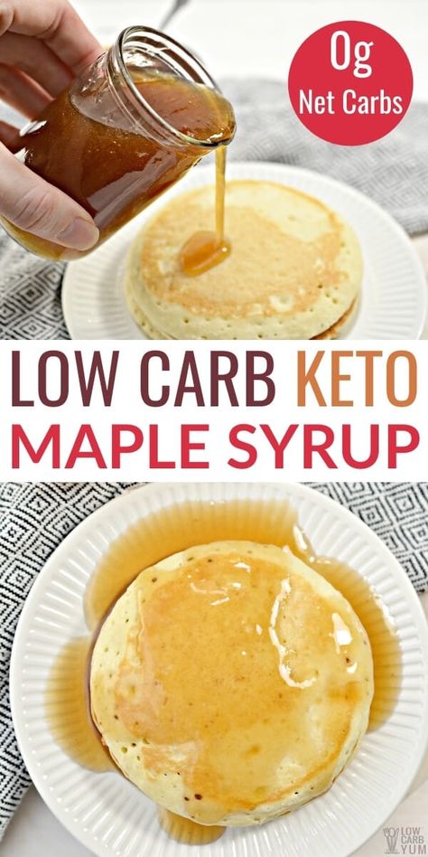 Keto Syrup Recipe, Keto Maple Syrup, Maple Syrup Recipes, Keto Granola, Keto Sauces, Breakfast Low Carb, Low Carb Sauces, Homemade Syrup, Keto Recipes Dinner