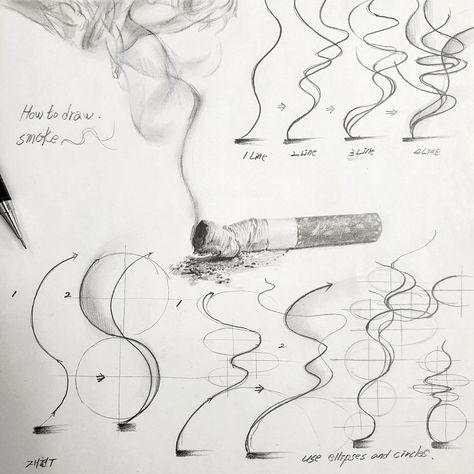 This South Korean Artist’s Structural Drawings Will Help You Improve Your Drawing Skills » Design You Trust Light Guide Drawing, How To Draw Air, Charcoal Drawing Techniques, Drawings In Circles, Post It Drawings, Ellipse Drawing, Learning To Sketch, Objects To Draw, Objects Drawing