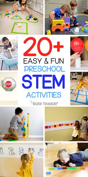 50+ Super Awesome Preschool Activities - Busy Toddler Toddler Stem, Montessori Board, Stem Activities Preschool, Elementary Stem Activities, Preschool Stem, Homeschool Preschool Activities, Steam Projects, Toddler Education, Steam Activities