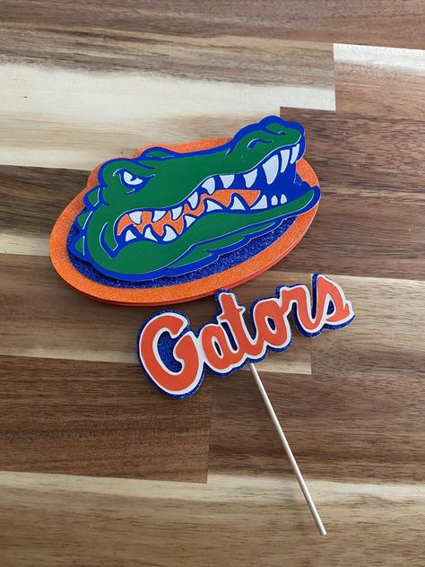 Florida Gators Party, Gator Cake, Gator Party, Call Of Duty Cakes, Trunk Party, Cupcake Pictures, Florida Gator, Troll Party, Logo Cookies