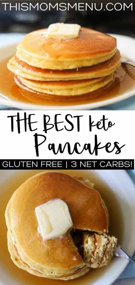 Best Keto Pancakes, Low Carb Pancakes, Keto Recipes Breakfast, Keto Pancakes, Resep Diet, Diet Breakfast Recipes, Vegetarian Keto, Low Carb Breakfast Recipes, Best Keto Diet